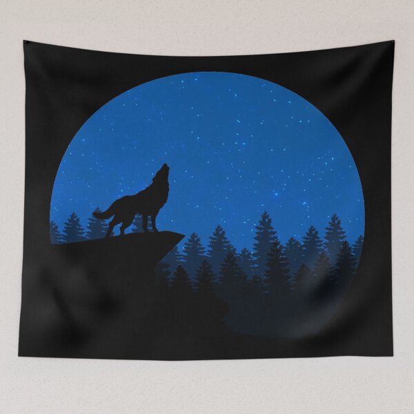 Item preview, wolf and night  designed and sold by Eldad Alemu.
