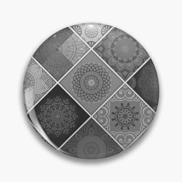 Item preview,  Black and white mandala mask designed and sold by Attenea.
