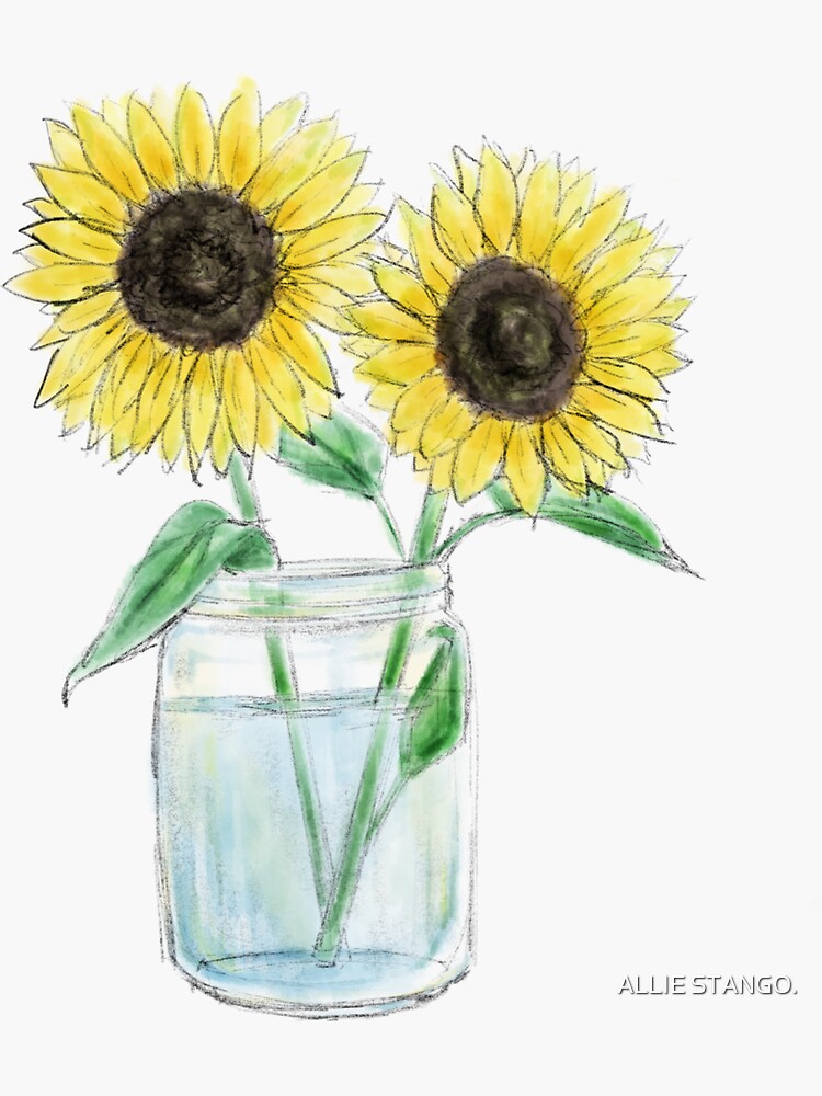 Van Gogh sunflowers Sticker for Sale by allie :)