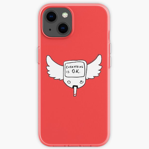 Diabetes Type 1 : Everything is O.K. Diabetes Wings iPhone Soft Case