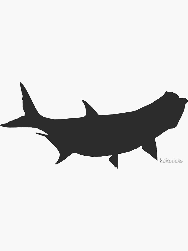 Imagen 3 de 3, Pegatina con la obra Tarpon, diseñada y vendida por kaitsticks.