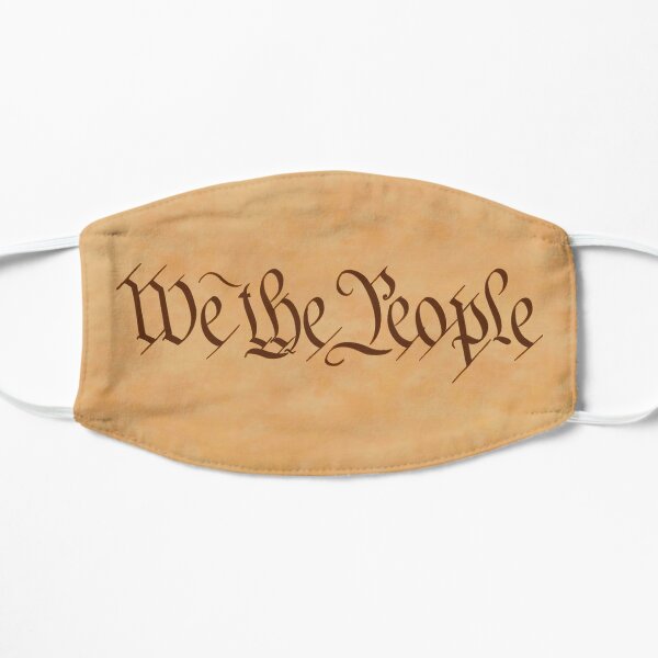 America. American. We the People. On Vellum. United States Constitution. Congress. Pure & Simple. Flat Mask