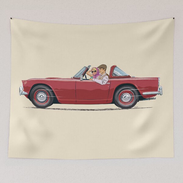 Item preview, Damson coloured TR4 with optional 'Surrey Top' designed and sold by Bigs66.