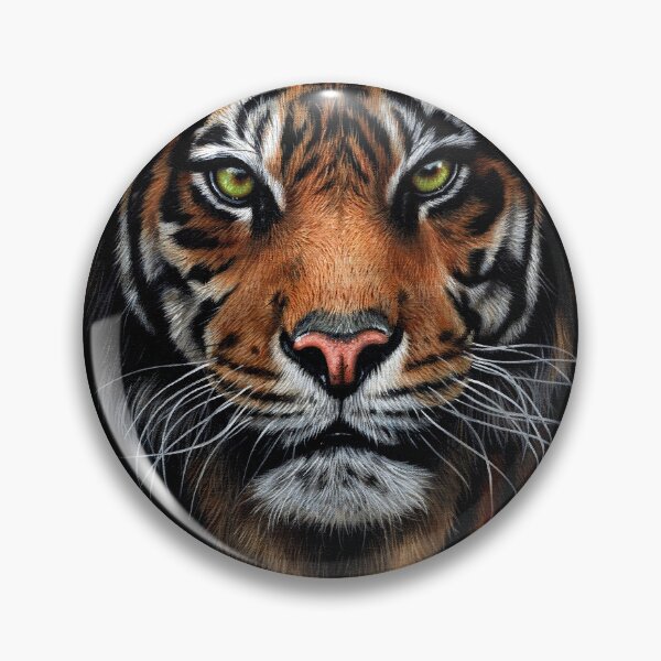 Item preview, Sumatran Tiger Oil painting designed and sold by sarahstribb.