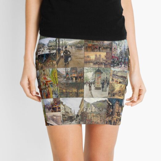 Impressionist Paris Mini Skirt
