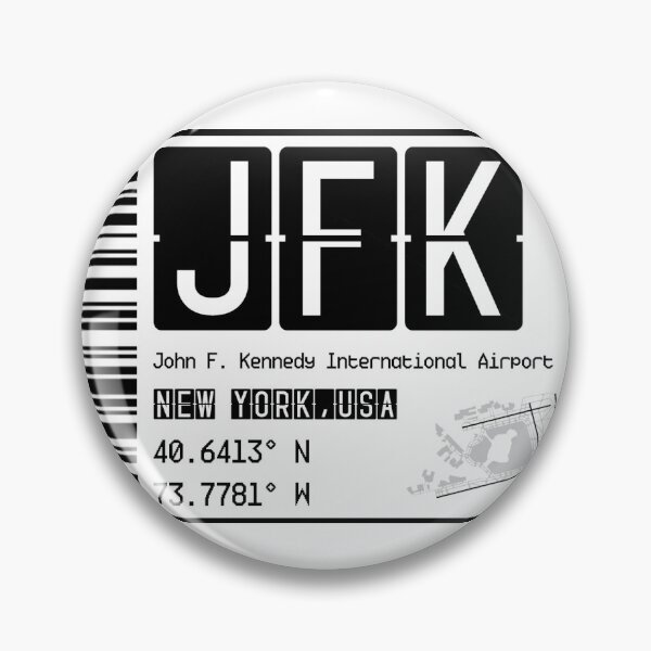 Item preview, JFK John F Kennedy Airport • Airport Code • Bag Tag Design designed and sold by covertoven17.