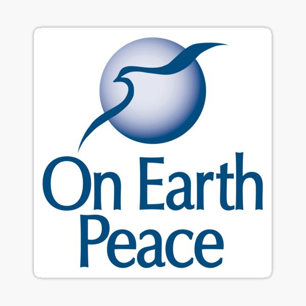 On Earth Peace Logo Sticker