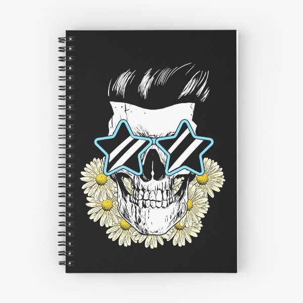 Item preview, Skull with Glasses and Flowers... designed and sold by nellylebrun.