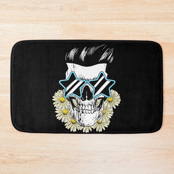 Item preview, Skull with Glasses and Flowers... designed and sold by nellylebrun.