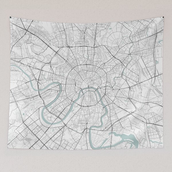 Item preview, Moscow City Map designed and sold by JLCDesign.
