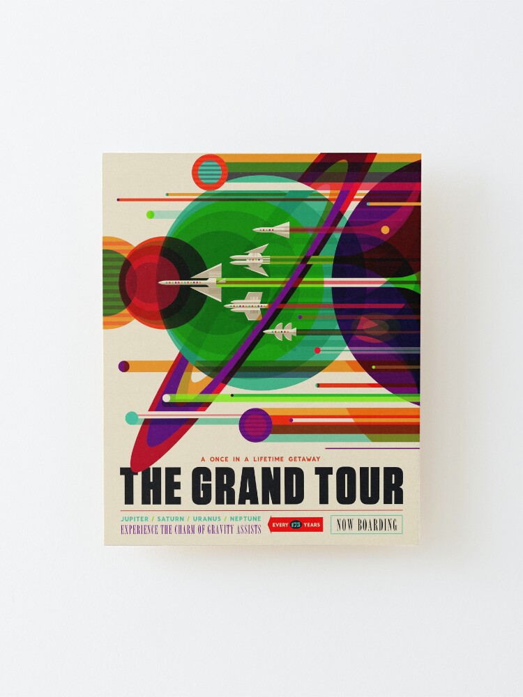 Alternate view of The Grand Tour - NASA/JPL Travel Poster Mounted Print