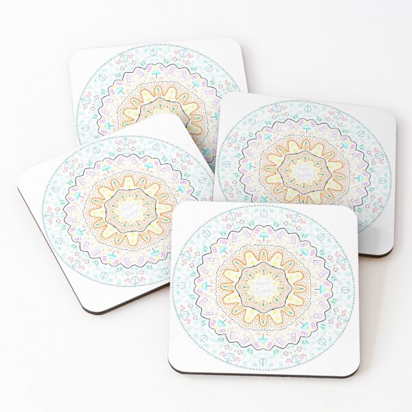 Item preview, Summer Mandala designed and sold by Nago-WhiteFont.