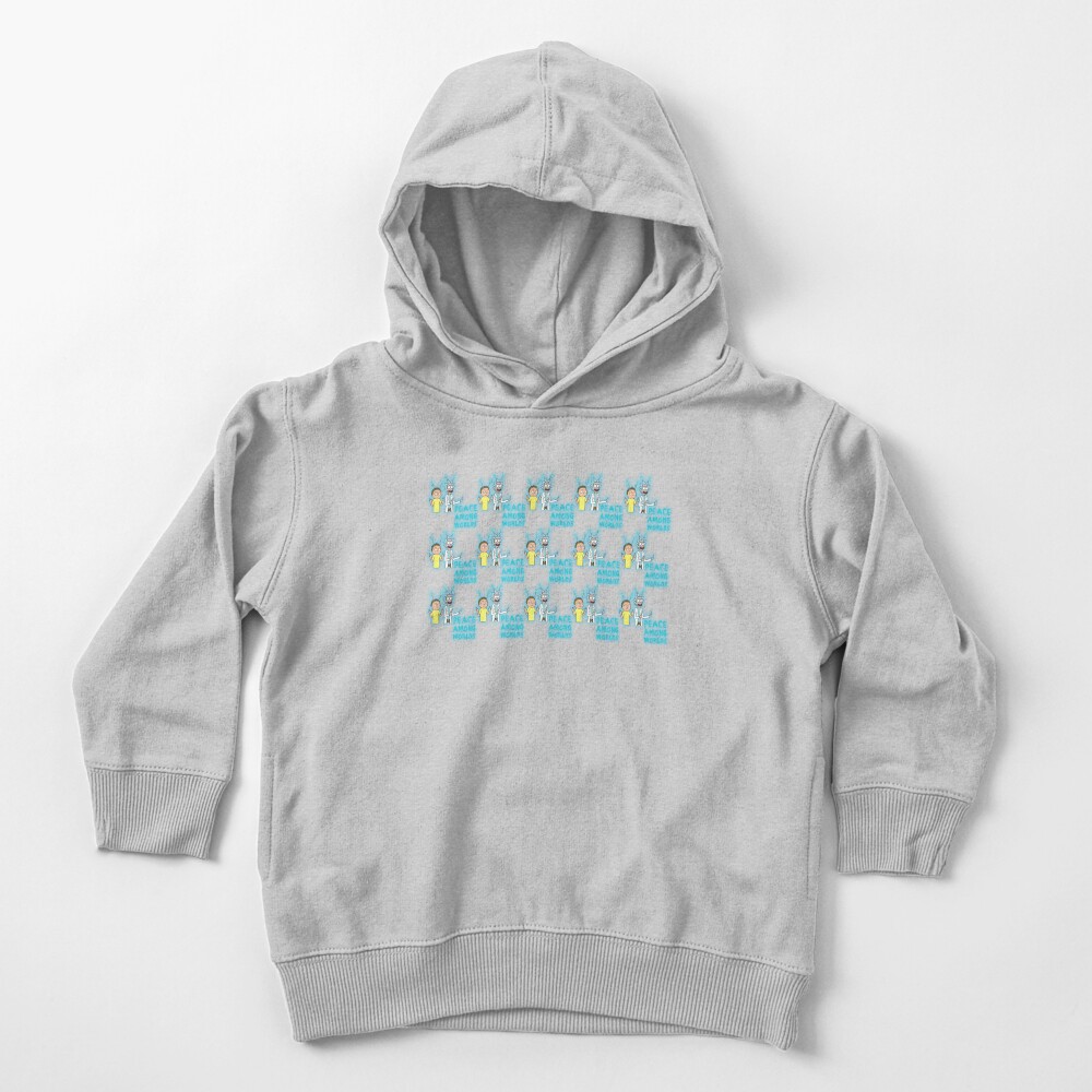 Rick and Morty Pattern Toddler Pullover Hoodie