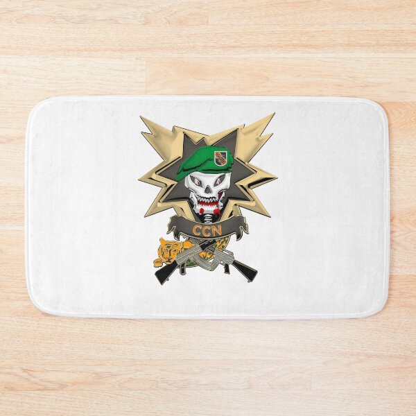 Item preview, Command and Control North - MACV-SOG CCN Patch Patch Patch over White Leather designed and sold by Serge Averbukh Art Studio.