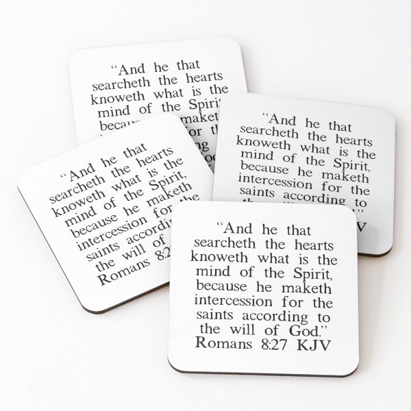 Item preview, Romans 8:27 KJV designed and sold by IBMClothing.