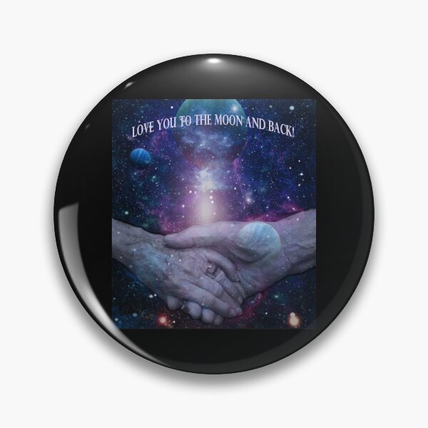 Item preview, Love you to the moon and back -older couple still deeply in love designed and sold by Helen Marvellous.