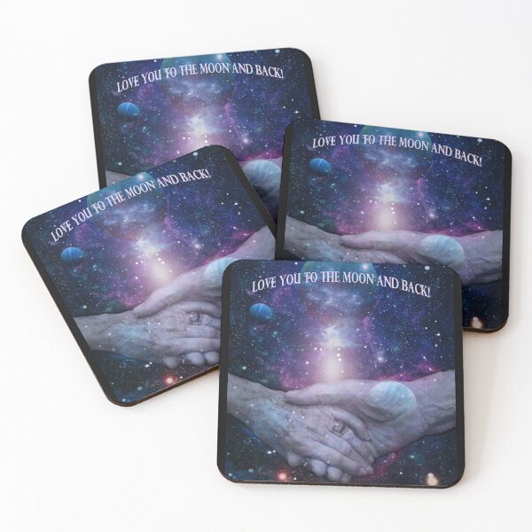 Item preview, Love you to the moon and back -older couple still deeply in love designed and sold by Helen Marvellous.