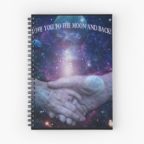 Item preview, Love you to the moon and back -older couple still deeply in love designed and sold by Helen Marvellous.