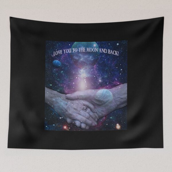 Item preview, Love you to the moon and back -older couple still deeply in love designed and sold by Helen Marvellous.