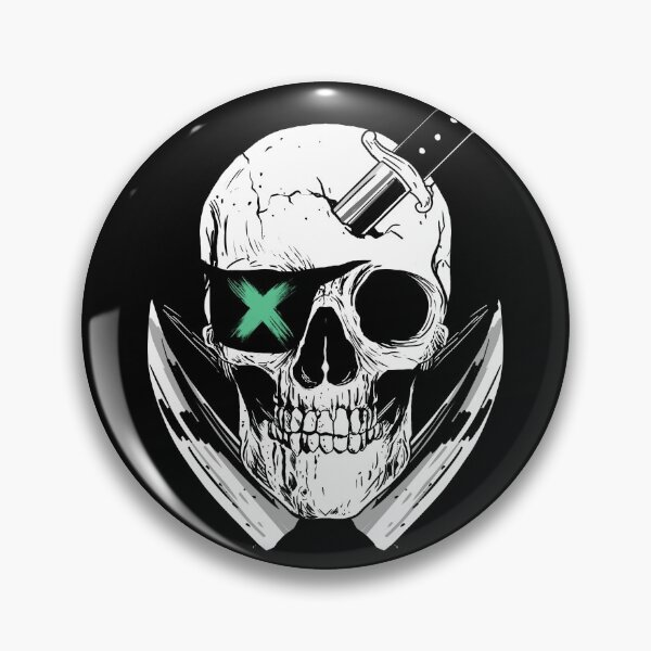 Item preview, Skull with knife designed and sold by nellylebrun.