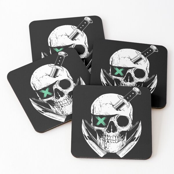 Item preview, Skull with knife designed and sold by nellylebrun.