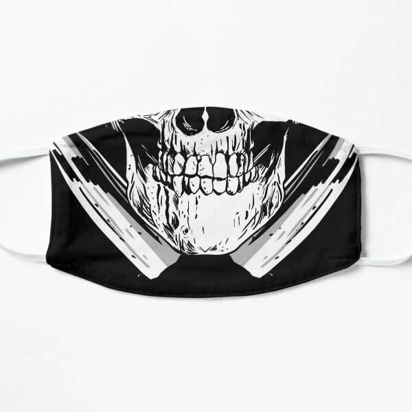 Tete de mort couteau Masque sans plis