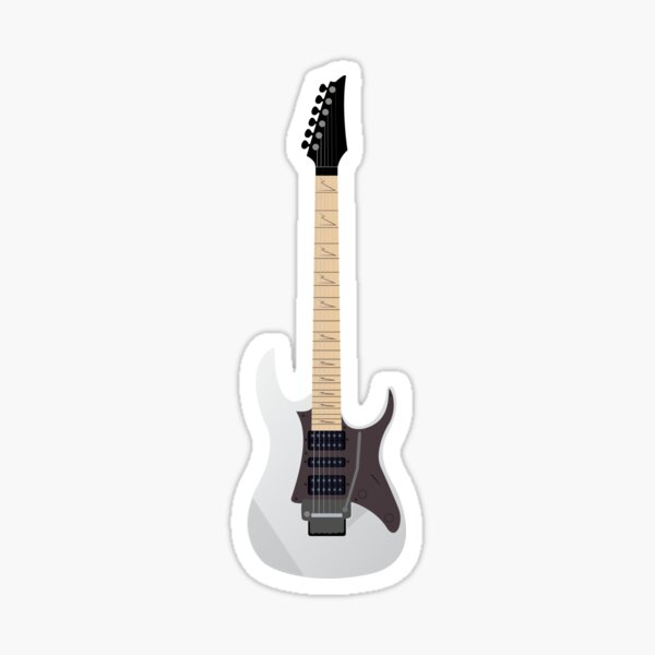 Ibanez White Guitar Sticker