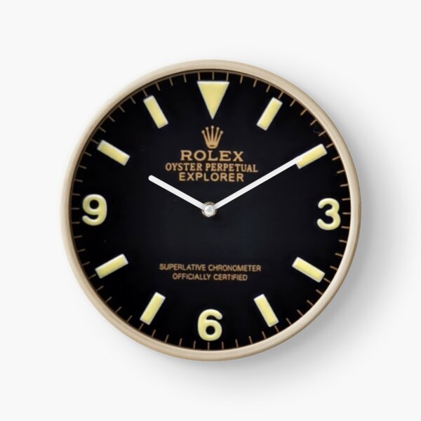 Vintage Explorer Gold Dial Marked Symbol Miyota Dial Clock