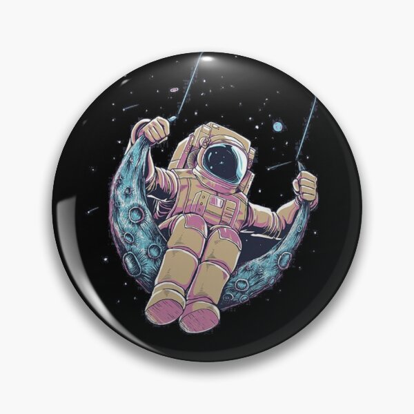 Item preview, El astronauta juega en los columpios lunares. designed and sold by DeesignR.