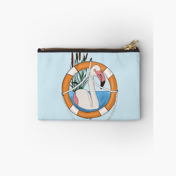 Item preview, Flamingo In Life Reserver designed and sold by DesignsBySaxton.