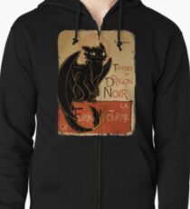Le Dragon Noir Zipped Hoodie