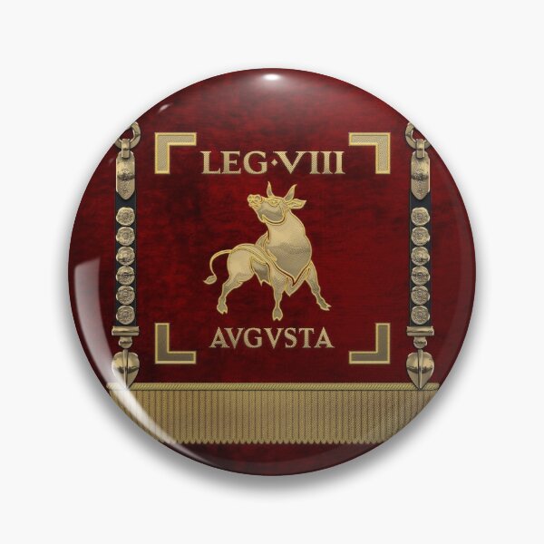 Item preview, Standard of the Augustus' Eighth Legion - Red Vexillum of Legio VIII Augusta designed and sold by Serge Averbukh Art Studio.