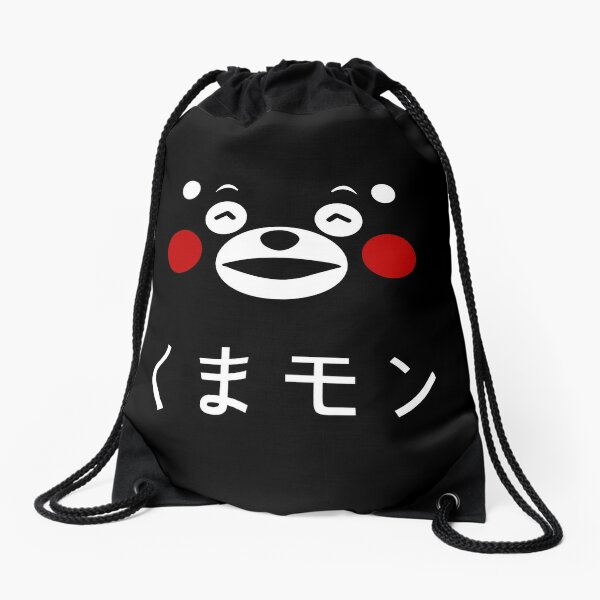Kumamon black bear handbag drawstring POUCH bag makeup bags phone anime