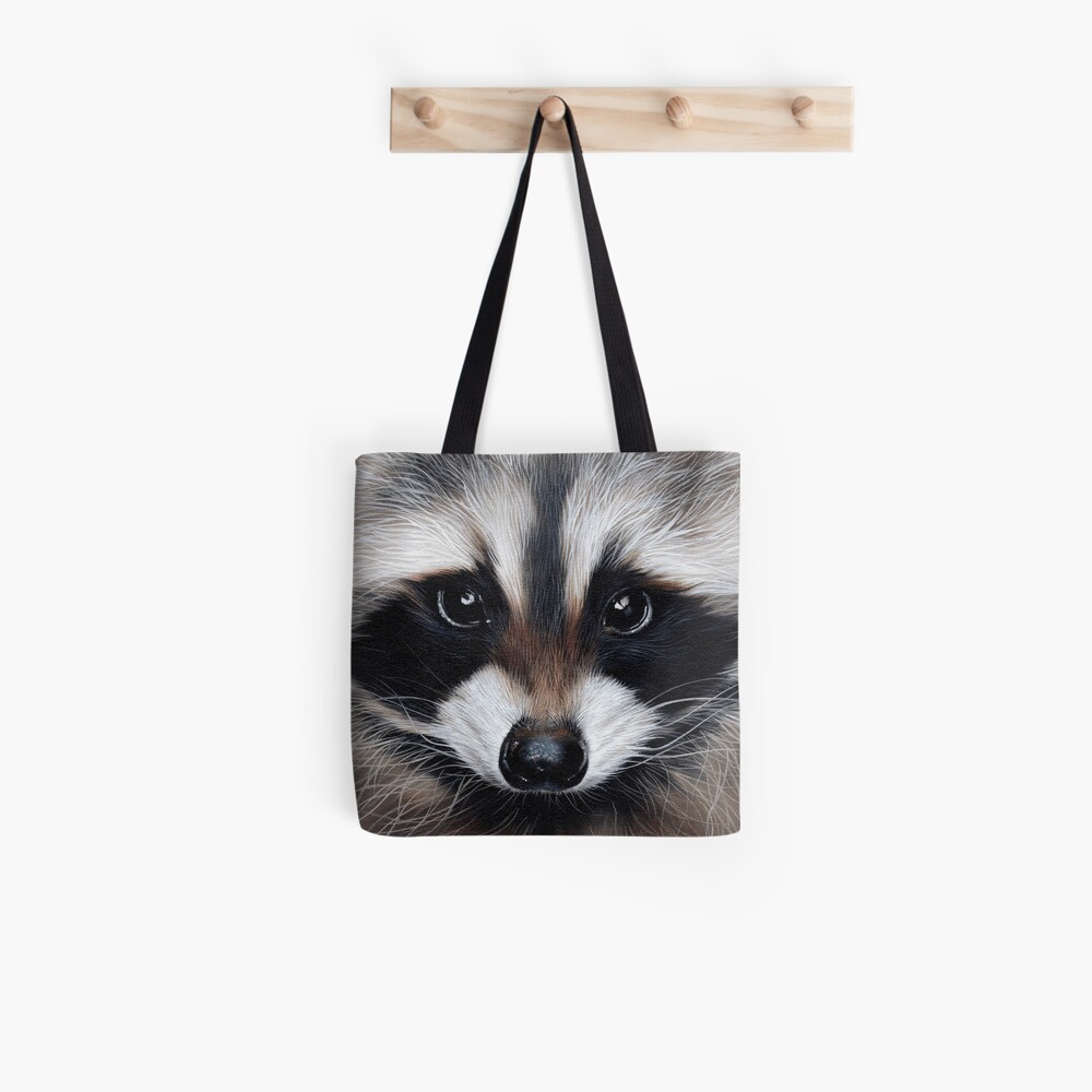 Raccoon Riding Spray Paint' Tote Bag
