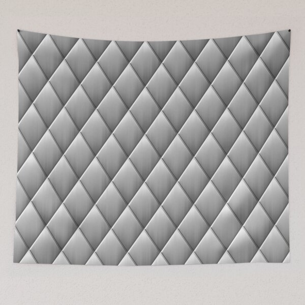 Item preview, Brushed metal style diamond squares designed and sold by Sybille-Yates.