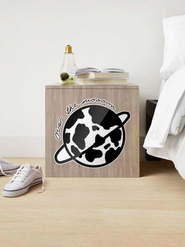 cow print planet Sticker for Sale by emlouisec13