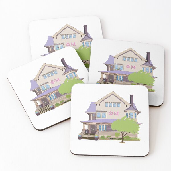 Item preview, Phi Mu House Sticker designed and sold by LivsPopUpArtShp.