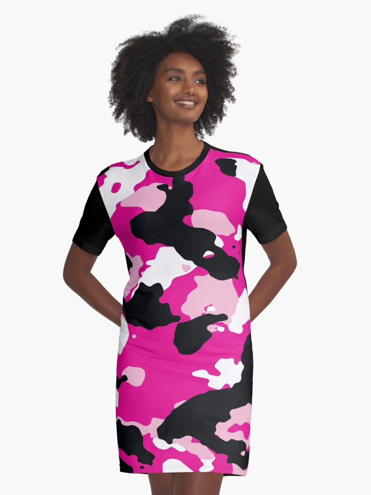 pink camouflage dress