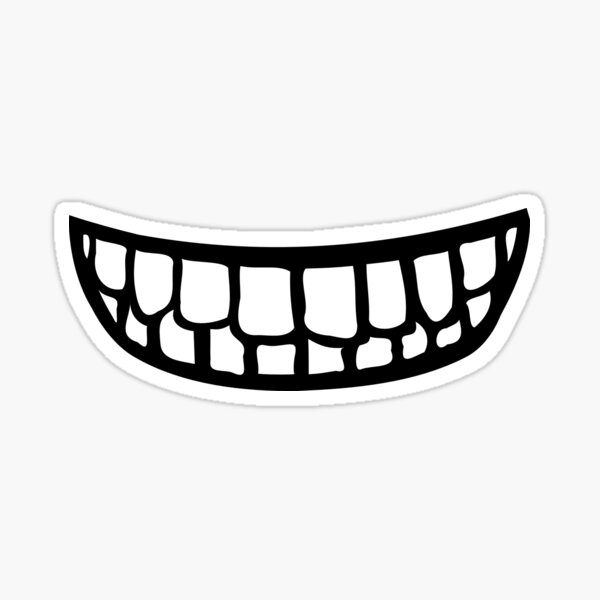 Toothy Smile Stickers | Redbubble