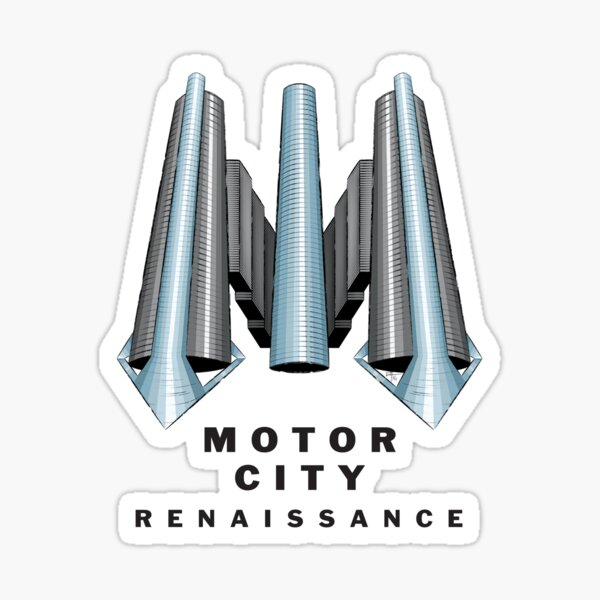Detroit Motor City Renaissance Sticker