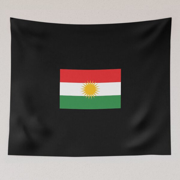 Item preview, Kurdistan Kurdish flag flag Kurds YPG Afrin designed and sold by GeogDesigns.