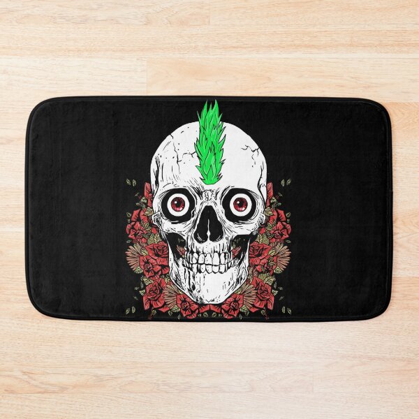 Item preview, Punk Skull and Flowers designed and sold by nellylebrun.