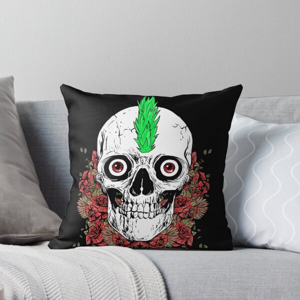 Item preview, Punk Skull and Flowers designed and sold by nellylebrun.