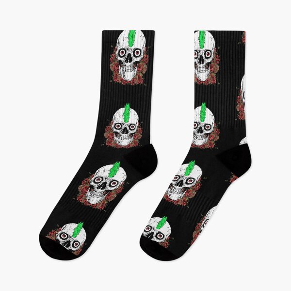 Item preview, Punk Skull and Flowers designed and sold by nellylebrun.
