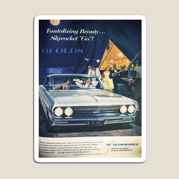 A vintage Oldsmobile advertising Magnet