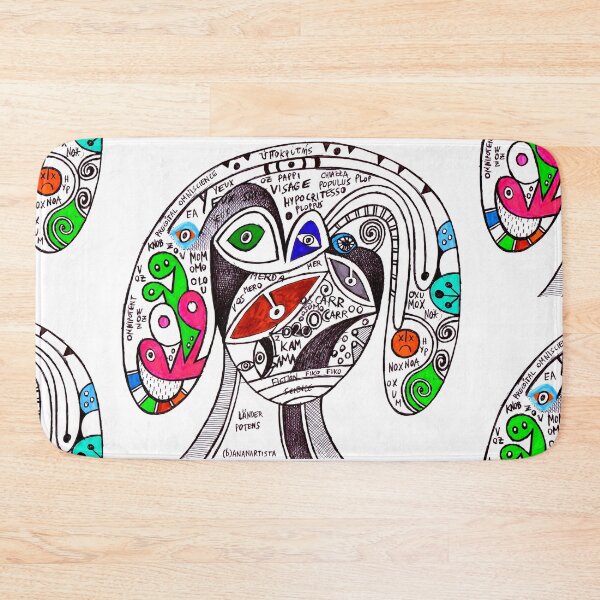 Item preview, Pappi visage hypocrite (visionary artwork) designed and sold by (b)ananartista SBUFF.