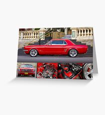 Keith Keily's 1966 Ford Mustang Coupe - Poster Greeting Card