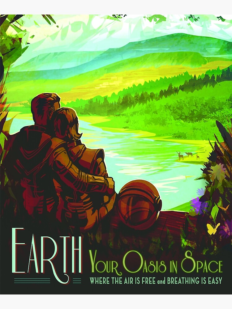 Earth - NASA/JPL Travel Poster by robertpartridge