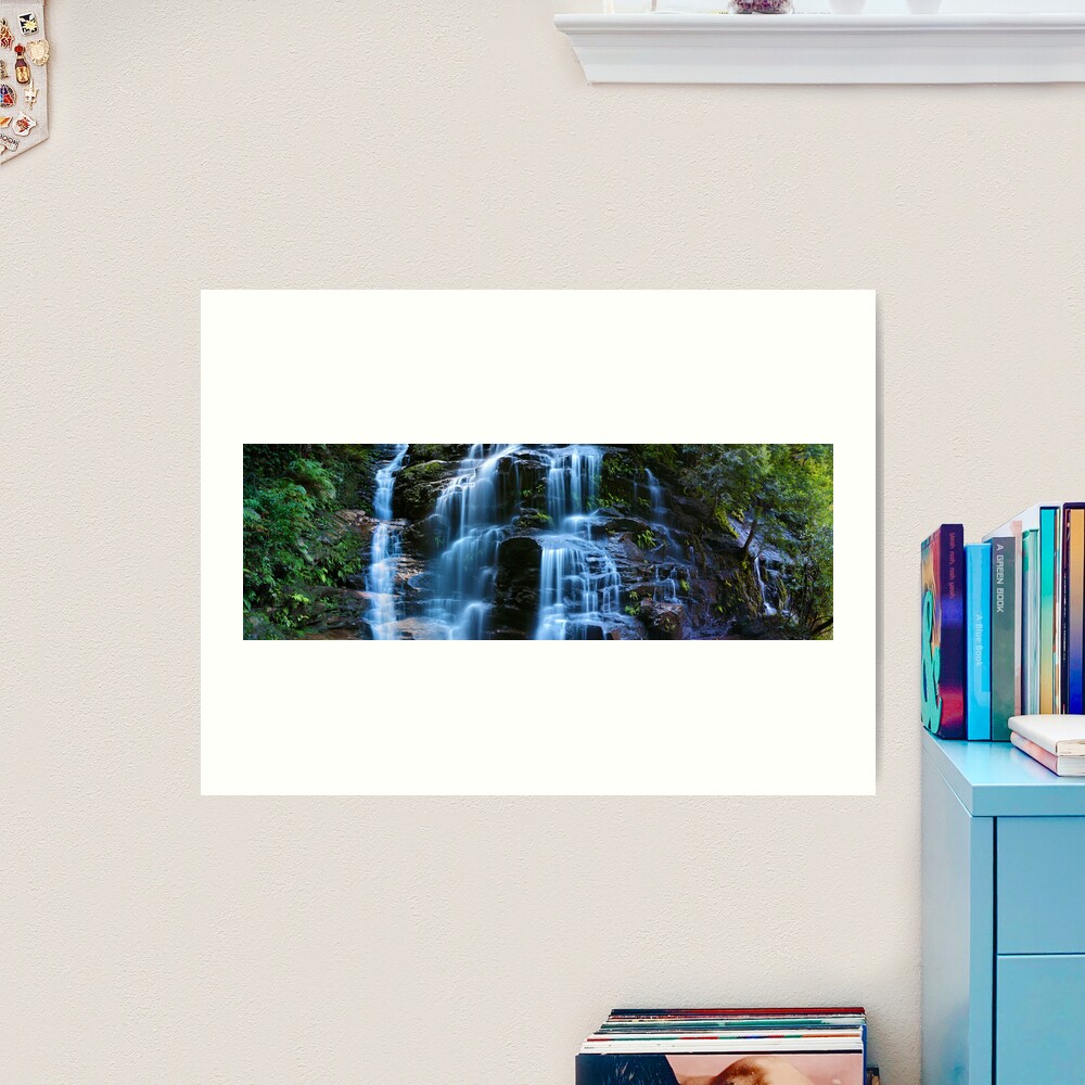 Sylvia Falls, Blue Mountains, New South Wales, Australia Art Print