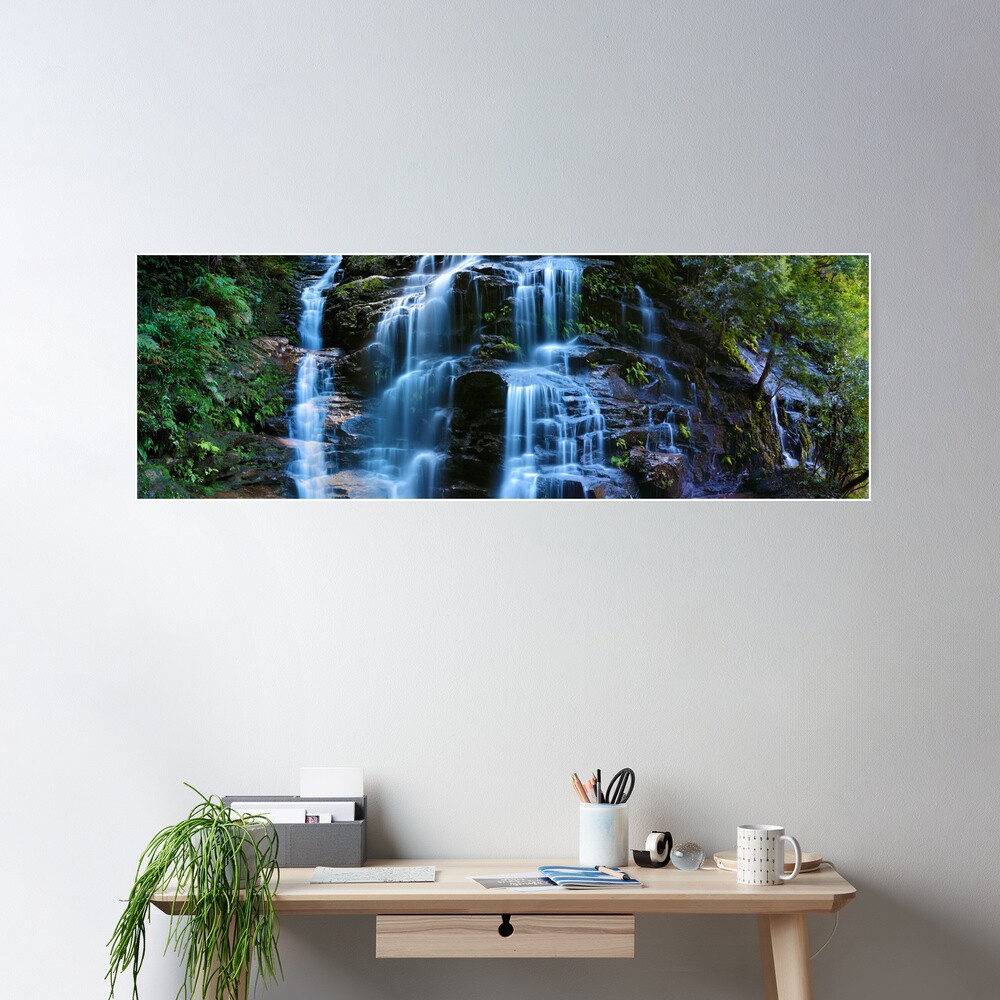 Sylvia Falls, Blue Mountains, New South Wales, Australia Poster
